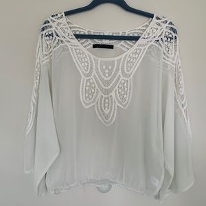 Embroidered White Blouse